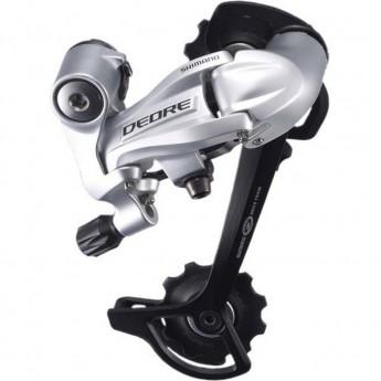 Переключатель задний SHIMANO DEORE, M591, SGS, 9 скоростей, серебристый