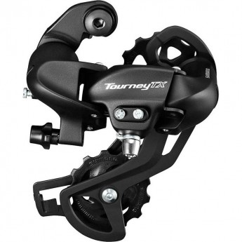 Переключатель задний SHIMANO TOURNEY, TX800, 7/8 скоростей, крепление на петух, черный