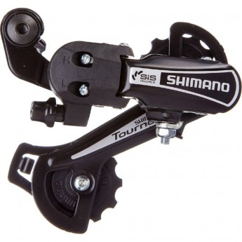 Переключатель задний SHIMANO TOURNEY, TY21-B, GS, 6 скоростей, крепление на болт, черный, без упаковки