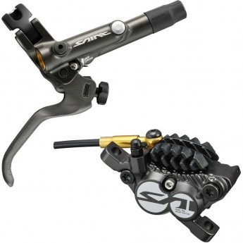 Тормоз дисковый SHIMANO SAINT, M820, BL(ЛЕВ)/BR(ПЕР), МЕТАЛ. КОЛ. С РАДИАТ, 1000мм