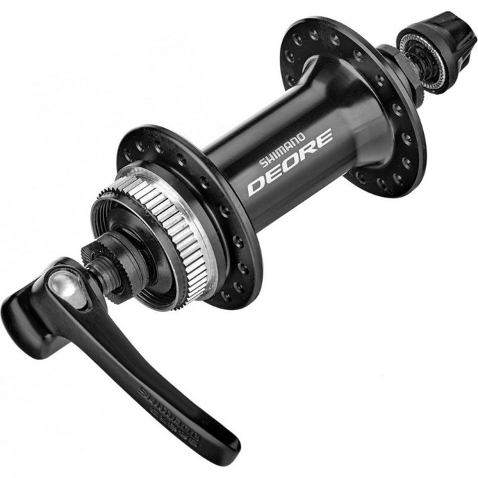 Втулка передняя SHIMANO DEORE, M6000, 32 отверстия, C.LOCK, QR, черный EHBM6000BL Втулка передняя SHIMANO DEORE, M6000, 32 отверстия, C.LOCK, QR, черный EHBM6000BL