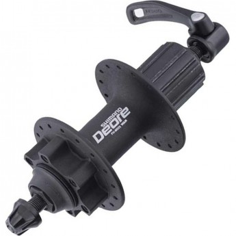 Втулка задняя SHIMANO DEORE, M525A, 32 отверстия, 8/9 скоростей, QR, 6-болт, черный