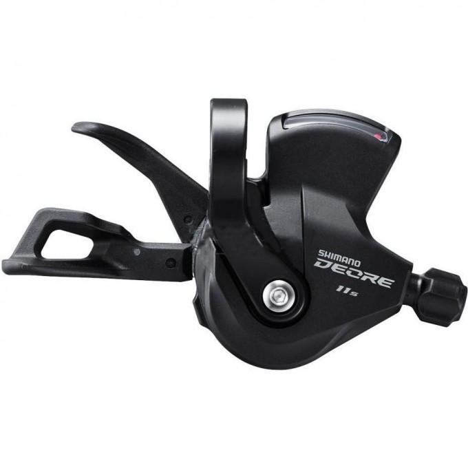 Шифтер SHIMANO DEORE, M5100-R, правый, 11 скоростей, на хомут, c индикатором, тросс 2050мм с SP41 1880мм ISLM5100RAP Шифтер SHIMANO DEORE, M5100-R, правый, 11 скоростей, на хомут, c индикатором, тросс 2050мм с SP41 1880мм ISLM5100RAP