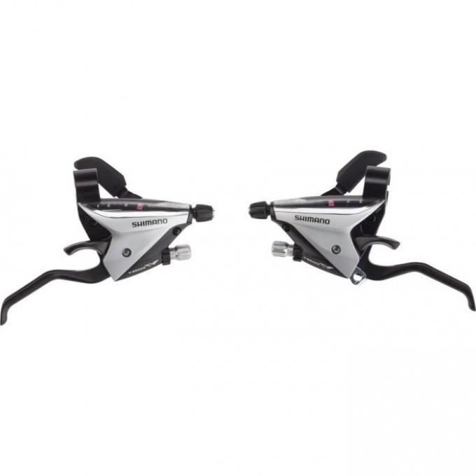 Шифтер/Тормозная ручка SHIMANO ACERA, EF65, левый/правый, 3X8 скоростей, трос+оплетка, черный ESTEF65P8A3L Шифтер/Тормозная ручка SHIMANO ACERA, EF65, левый/правый, 3X8 скоростей, трос+оплетка, черный ESTEF65P8A3L
