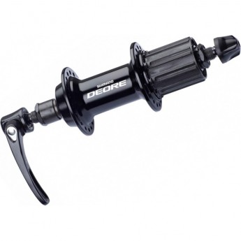 Втулка задняя SHIMANO DEORE, T610, 36 отверстий 8/9/10 скоростей QR, черный